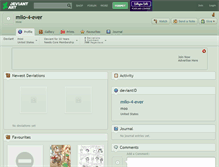Tablet Screenshot of milo-4-ever.deviantart.com