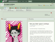 Tablet Screenshot of my-name-is-totoro.deviantart.com