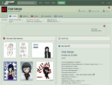 Tablet Screenshot of club-sakujo.deviantart.com