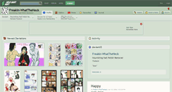 Desktop Screenshot of freakin-whattheheck.deviantart.com