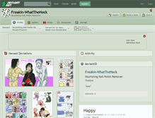 Tablet Screenshot of freakin-whattheheck.deviantart.com