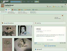 Tablet Screenshot of mattartlover.deviantart.com