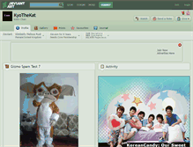 Tablet Screenshot of kyothekat.deviantart.com