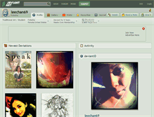 Tablet Screenshot of leechan69.deviantart.com