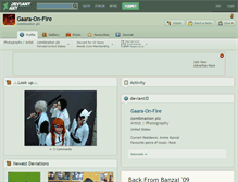 Tablet Screenshot of gaara-on-fire.deviantart.com