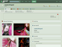 Tablet Screenshot of cassie24hoped.deviantart.com