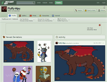 Tablet Screenshot of fluffy-nipu.deviantart.com