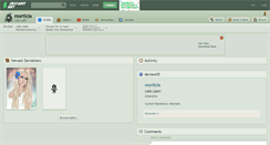 Desktop Screenshot of morticia.deviantart.com