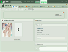 Tablet Screenshot of morticia.deviantart.com