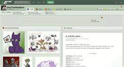 Desktop Screenshot of greythewanderer.deviantart.com