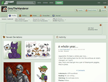 Tablet Screenshot of greythewanderer.deviantart.com