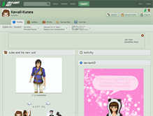 Tablet Screenshot of kawaii-kurara.deviantart.com