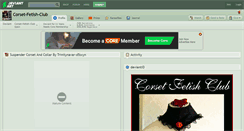 Desktop Screenshot of corset-fetish-club.deviantart.com