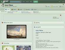Tablet Screenshot of kolor-pikker.deviantart.com
