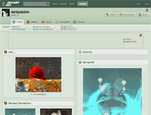 Tablet Screenshot of darkpassion.deviantart.com