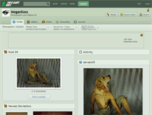 Tablet Screenshot of megankoss.deviantart.com