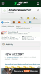 Mobile Screenshot of amaterasuwarrior.deviantart.com