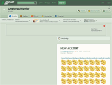 Tablet Screenshot of amaterasuwarrior.deviantart.com