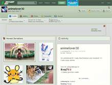 Tablet Screenshot of animelover30.deviantart.com