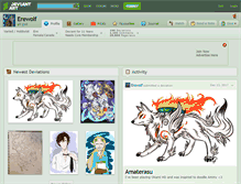 Tablet Screenshot of erewolf.deviantart.com