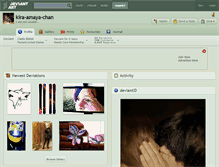 Tablet Screenshot of kira-amaya-chan.deviantart.com