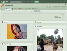 Tablet Screenshot of celeste1528.deviantart.com
