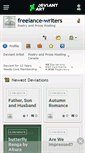 Mobile Screenshot of freelance-writers.deviantart.com