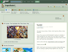 Tablet Screenshot of dragonbladerx.deviantart.com
