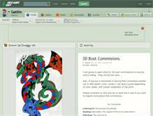 Tablet Screenshot of gattlin.deviantart.com