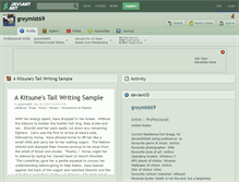 Tablet Screenshot of greymist69.deviantart.com