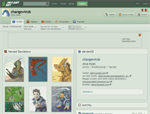 Tablet Screenshot of changewinds.deviantart.com