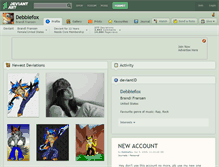 Tablet Screenshot of debbiefox.deviantart.com