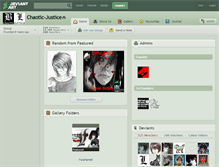 Tablet Screenshot of chaotic-justice.deviantart.com