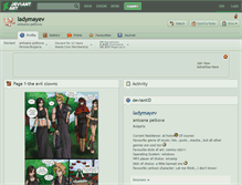 Tablet Screenshot of ladymayev.deviantart.com