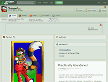 Tablet Screenshot of chinesefox.deviantart.com