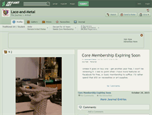 Tablet Screenshot of lace-and-metal.deviantart.com