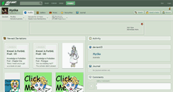 Desktop Screenshot of mysika.deviantart.com
