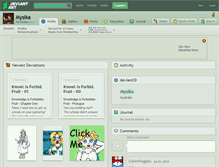 Tablet Screenshot of mysika.deviantart.com