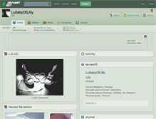 Tablet Screenshot of lullabyoflilly.deviantart.com