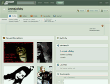 Tablet Screenshot of leonalullaby.deviantart.com