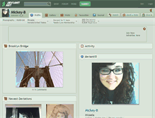 Tablet Screenshot of mickey-b.deviantart.com