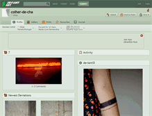 Tablet Screenshot of colher-de-cha.deviantart.com