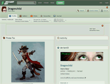 Tablet Screenshot of dragonchild.deviantart.com