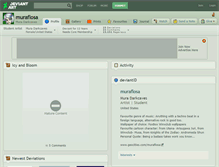 Tablet Screenshot of muraflosa.deviantart.com