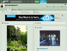Tablet Screenshot of ahhwalkinghazard.deviantart.com