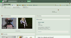 Desktop Screenshot of ebony-angel.deviantart.com