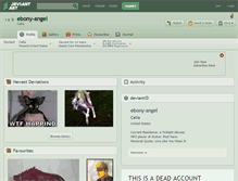 Tablet Screenshot of ebony-angel.deviantart.com