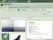 Tablet Screenshot of jimmilerock.deviantart.com