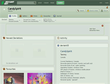 Tablet Screenshot of candyspirit.deviantart.com