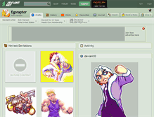 Tablet Screenshot of egoraptor.deviantart.com
